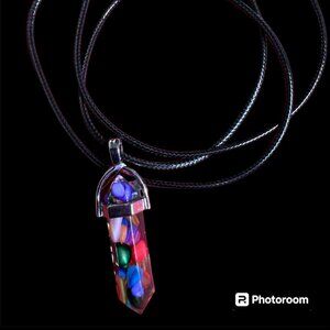 natural crystal crushed stone resin bullet chakra balancing reiki